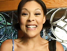 A attractive lady in a threesome with double penetration and fine