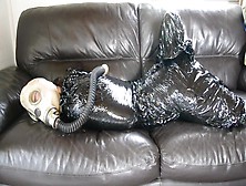 Plastic Bondage Gasmask Bitch