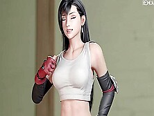 Facing Tifa In An Endurance Battle