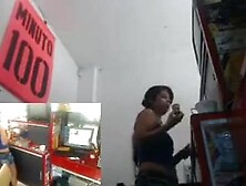 Public Work Vibrator Masturbation Climax