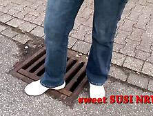 Milf with shaved twat loves alone while being filmed - two