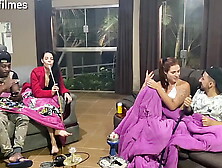 lovers fuck their friend's ex-wife while he went to sleep