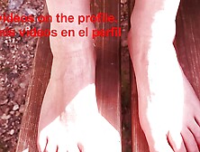 She Shows Her Feet After Trekking.  Anal Sex Blow Job