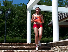 Blonde Gets Caught Masturbating By Her Stepfather