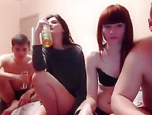 Funny Russian College Girl Webcam Gangbang