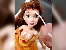 Disney Belle Beauty and the Beast Barbie precum facial cumshot