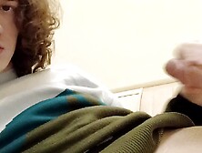 Trans-girl Stesha masturbates her clitoris and ass