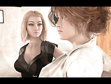 Outdoor action with a blonde bombshell in this uncensored ecchi scene