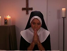 Demon Possessed Nun Sucks The Soul Out Of Your Cock - Meana Wolf