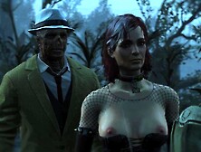 Half-zombie,  Half-people Fuck a Pregnant Charming Brunette | Porno Game 3d