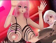 Growing tits CG Massive Titties