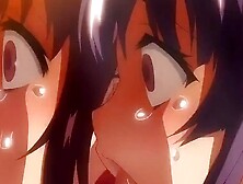 Rough guy holds hand over anime girl's mouth while fucking her