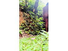 Srilanka mom in wild,  naked I outdoors