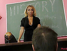 Teacher Makes Her Students Dad Bow Down And Serve Her - Kylie Kingston