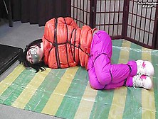 Asian Downjacket Bondage