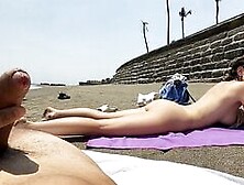 Blowjob On A Public Nudist Beach And Passionate Sex In A Hotel Room With Creampie