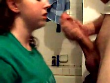 Nerdy Teen Get Bathroom Facial From Hung Bwc Bf