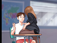 Steamy cartoon Halloween fantasy with mature grannies and wild scenes