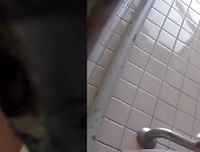 Japanese Babes Caught On Tape While Pissing In Public Toilet