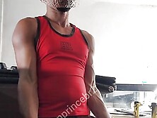 Hard and big muscle in the gym