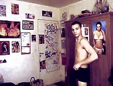 Straight Lad Stripping On Cam