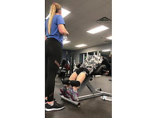 Blonde Thick Ass College Pawg With Mature Mom At Gym