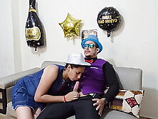 Gigantic-bootied stepmother welcomes the new year by having sex with her stepson