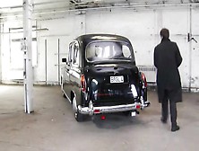 Gangster bitches fuck one guy with a strapon