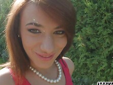 Pussy cumshot action for sweet looking Hanna