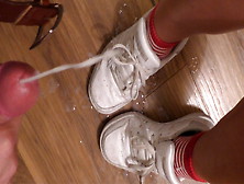 Quick Fuck And Cum On Her Sneakers - Yummycouple