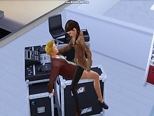 Dude Cheats On His Wifey,  With His Sister-In-Law,  On The Dj Booth Outside On The Roof Top (Sims Four)