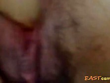 Who was in bathroom and than now on bed