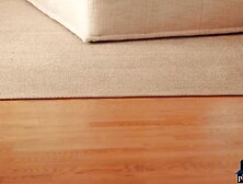 Huge boobs MILF pornstar Angela White gives a solo striptease