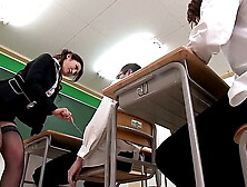 Attractive Chinese Teacher Julia Nanase Lets The Students Fuck Her Cunt