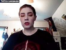 Twitch Streamer Accidental Handstand Boob Slide and Nip Slide 140