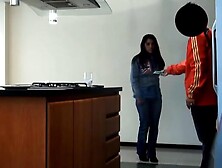 Brunette Slut Gets Rammed So Damn Well In The Office