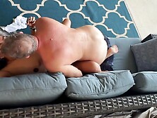 Hungover Older man Bang Hawt Latin chick Wife On The Balcony!