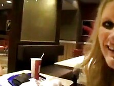 Public Sex - Enjoyment in Burger King