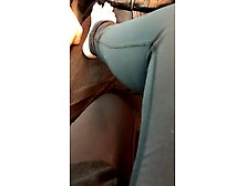 Teasing my pet on the train