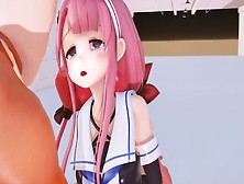 Mmd Kawakaze Threesome Creampie