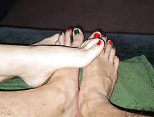 Who Wants To Make Love To Our New Xmas Pedicured Feet