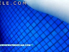 Public pool spy 5 teen masturbate with water jet