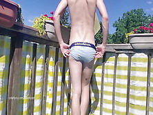 Cumming Outside In My Blue Briefs Kyle Lane P