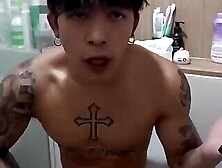 Cute Inked Thai Twink Makes Selfie - Ep 2