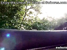 Amateur slag gets banged outdoors at Swhores