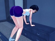 Bootylicious cartoon babe blows a guy and gets fucked to the balls