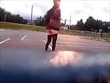 Upskirt Walking Cd Slut Challenge