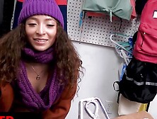 Shoplifter's Xmas Wish Comes True! Holiday Fun with Sexy Santa & Elf in Lingerie