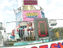 Japanese Girl On Funfair