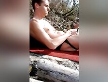 Caught Again Jerking In The Woods By The River